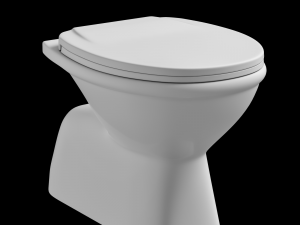 floor mount ewc toilet modeled in 3ds max 3D Model