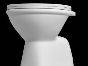 floor mount ewc toilet modeled in 3ds max Model 3D