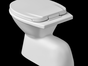 floor mount ewc toilet modeled in 3ds max Model 3D