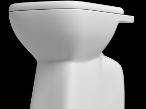 floor mount rectangle shape ewc toilet modeled in 3ds max 3D 모델