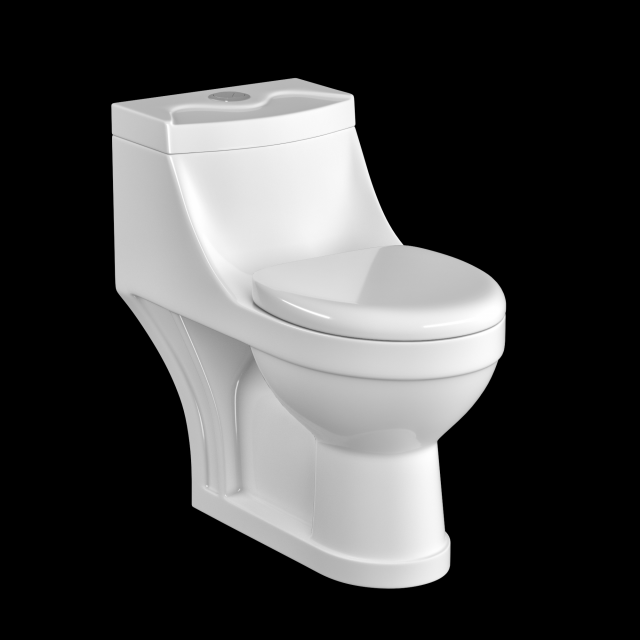 one piece ewc toilet modeled in 3ds max 3D Модель .c4d .max .obj .3ds .fbx .stl .blend 