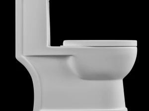 在 3ds max 中建模的一件式 ewc 马桶 3D 模型