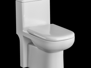 one piece ewc toilet modeled in 3ds max 3D Model