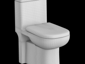 one piece ewc toilet modeled in 3ds max Model 3D