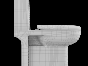 one piece ewc toilet modeled in 3ds max Model 3D