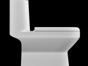 3डीएस मैक्स में तैयार किया गया एक टुकड़ा ईडब्ल्यूसी शौचालय 3D मॉडल