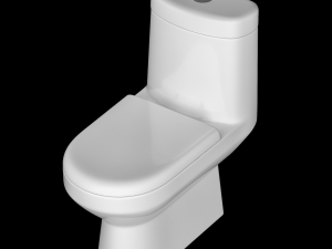 one piece ewc toilet modeled in 3ds max Modèle 3D