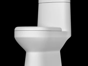 3डीएस मैक्स में तैयार किया गया एक टुकड़ा ईडब्ल्यूसी शौचालय 3D मॉडल