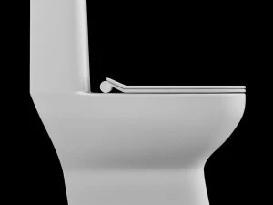 在 3ds max 中建模的一件式 ewc 马桶 3D 模型