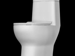 在 3ds max 中建模的一件式 ewc 马桶 3D 模型