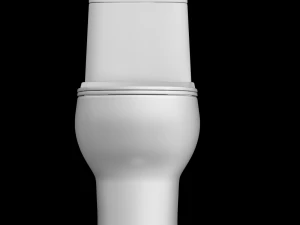 在 3ds max 中建模的一件式 ewc 马桶 3D 模型