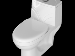 one piece ewc toilet modeled in 3ds max 3D 모델