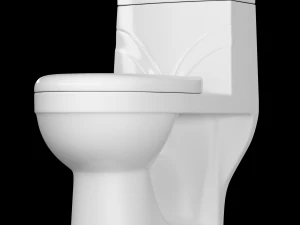 Banheiro ewc de uma pe&ccedil;a modelado em 3ds max Modelo 3D