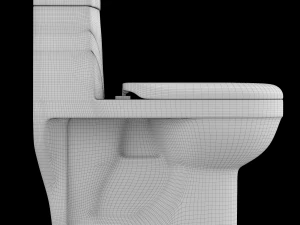 Banheiro ewc de uma pe&ccedil;a modelado em 3ds max Modelo 3D