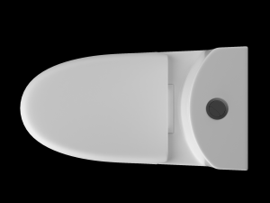 one piece ewc toilet modeled in 3ds max Modelo 3D