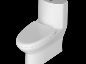one piece ewc toilet modeled in 3ds max Modelo 3D