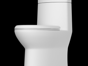 one piece ewc toilet modeled in 3ds max Modelo 3D