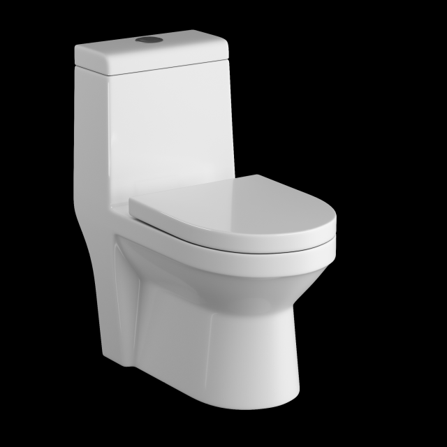 one piece ewc toilet modeled in 3ds max Modèle 3D .c4d .max .obj .3ds .fbx .stl .blend 