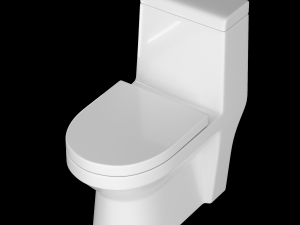 one piece ewc toilet modeled in 3ds max Modèle 3D