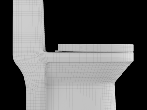 one piece ewc toilet modeled in 3ds max Modèle 3D