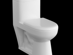 one piece ewc toilet modeled in 3ds max Modelo 3D