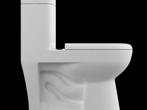 jednoczęściowa toaleta ewc modelowana w 3ds max Model 3D