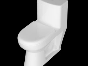 jednoczęściowa toaleta ewc modelowana w 3ds max Model 3D