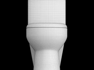 jednoczęściowa toaleta ewc modelowana w 3ds max Model 3D