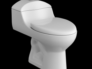 one piece ewc toilet modeled in 3ds max 3D 模型