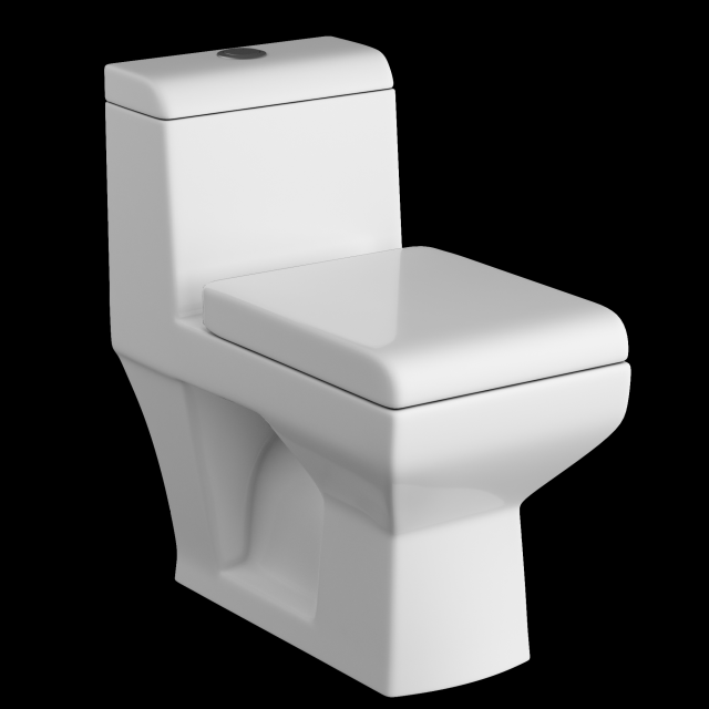 one piece ewc toilet modeled in 3ds max Model 3D .c4d .max .obj .3ds .fbx .stl .blend 