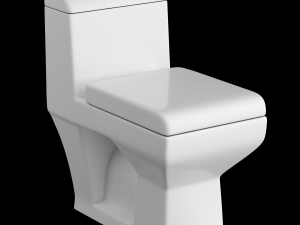 one piece ewc toilet modeled in 3ds max 3D मॉडल