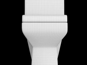 one piece ewc toilet modeled in 3ds max 3D Model