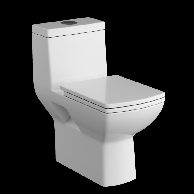 one piece ewc toilet modeled in 3ds max 3D 模型 .c4d .max .obj .3ds .fbx .stl .blend
