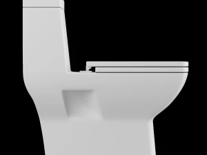 ewc-toilet uit &eacute;&eacute;n stuk gemodelleerd in 3ds max 3D Model