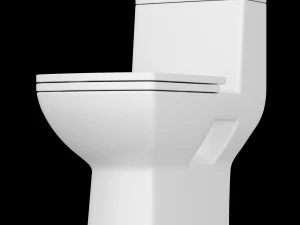ewc-toilet uit &eacute;&eacute;n stuk gemodelleerd in 3ds max 3D Model