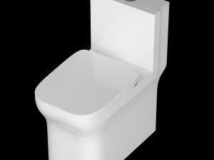 one piece ewc toilet modeled in 3ds max Modelo 3D