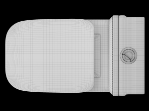one piece ewc toilet modeled in 3ds max Modelo 3D