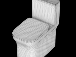 one piece ewc toilet modeled in 3ds max Modelo 3D