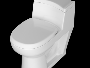 one piece ewc toilet modeled in 3ds max 3D Модель