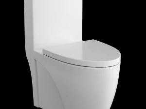 3डीएस मैक्स में तैयार किया गया एक टुकड़ा ईडब्ल्यूसी शौचालय 3D मॉडल