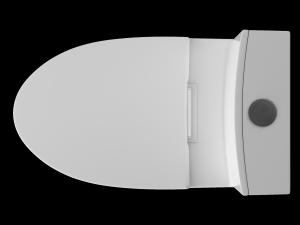 one piece ewc toilet modeled in 3ds max Modèle 3D