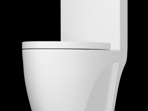 one piece ewc toilet modeled in 3ds max Modèle 3D