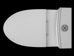 Banheiro ewc de uma pe&ccedil;a modelado em 3ds max Modelo 3D