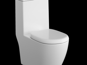 one piece ewc toilet modeled in 3ds max 3D 模型