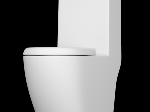one piece ewc toilet modeled in 3ds max Model 3D