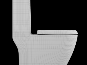 one piece ewc toilet modeled in 3ds max Model 3D