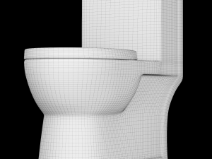 one piece ewc toilet modeled in 3ds max 3Dモデル