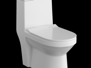 one piece ewc toilet modeled in 3ds max 3D Model