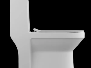 在 3ds max 中建模的一件式 ewc 马桶 3D 模型