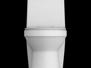 one piece ewc toilet modeled in 3ds max 3D Model